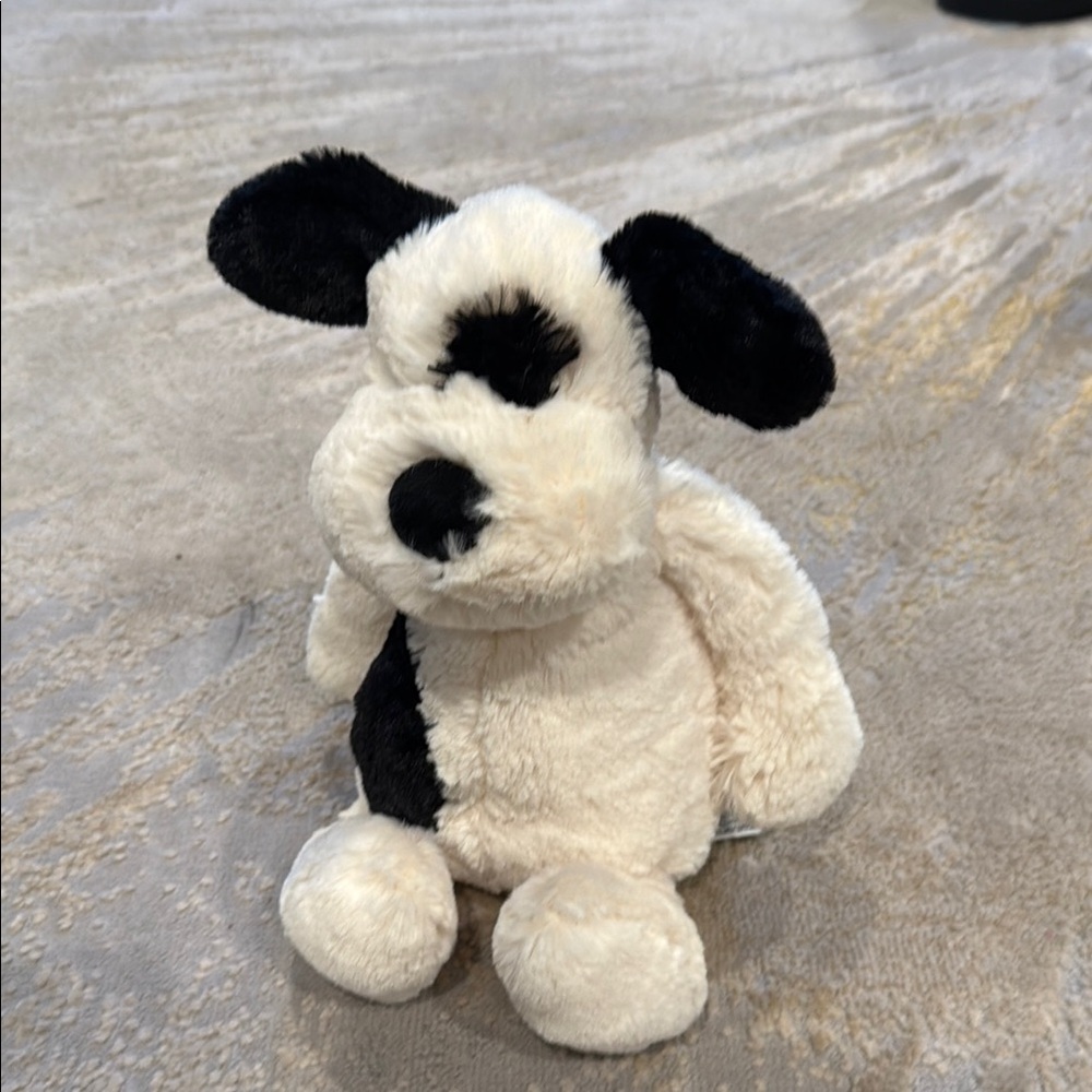 Jellycat Bashful Black & Cream Puppy in excellent shape super soft